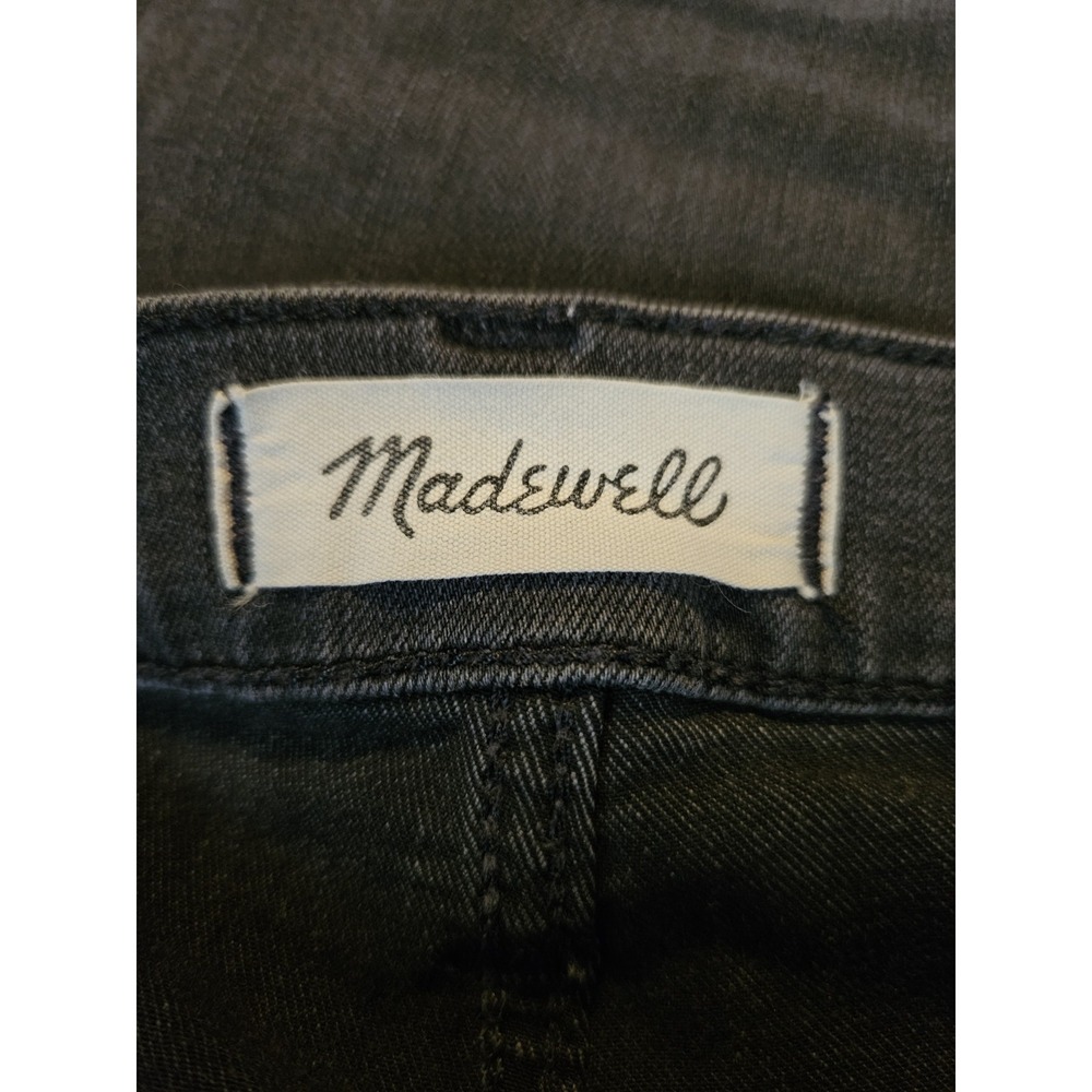 MADEWELL Womens Size 28 Black Stretch Denim 10" High Rise Skinny Jeans 29x26 - Picture 16 of 16